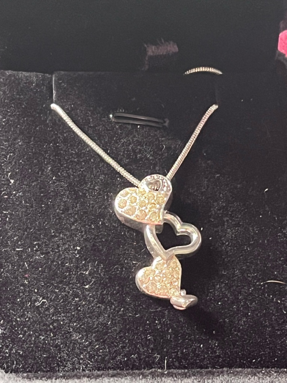 Avon triple heart necklace